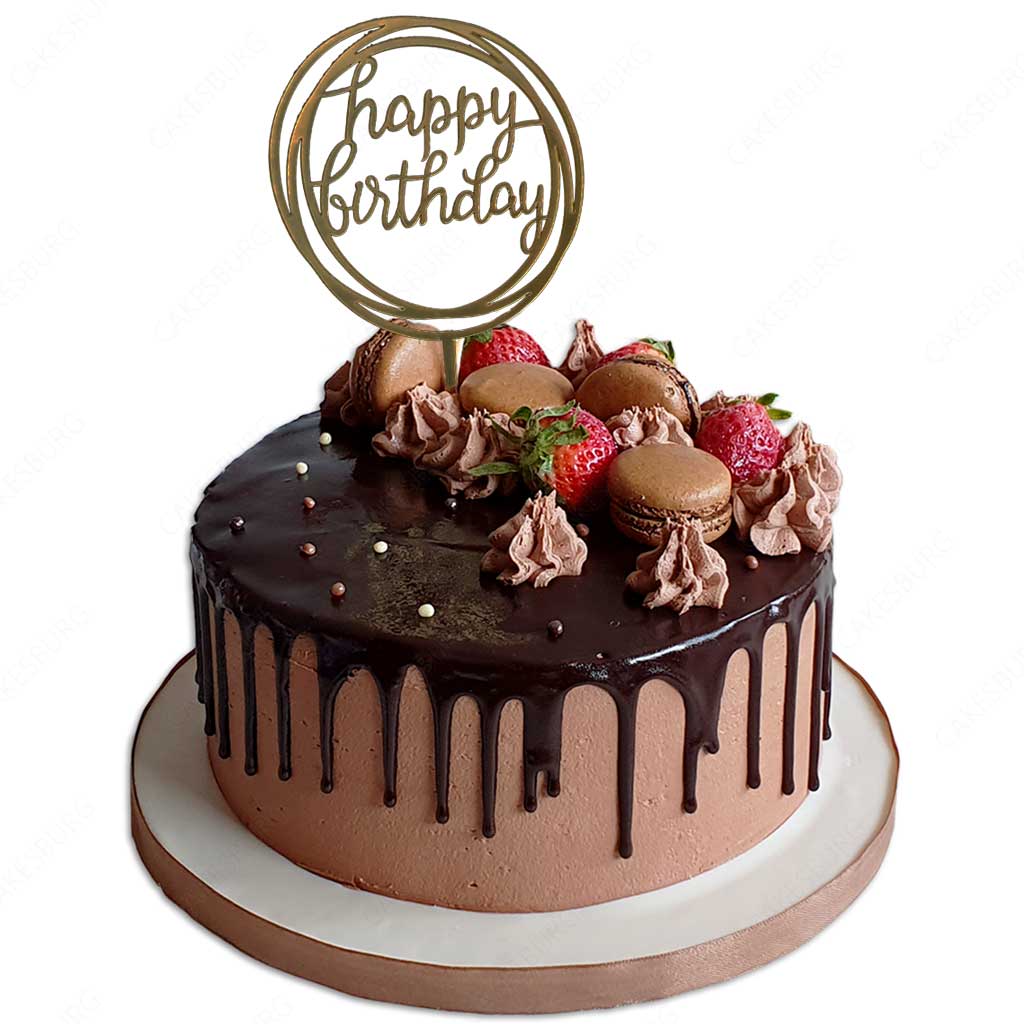 Happy Birthday Message Cake #7